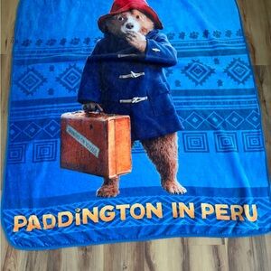 Paddington Bear Blue Throw Blanket